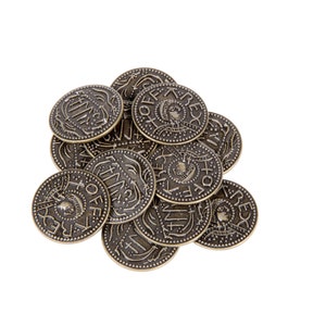 Anglo-Saxon Themed Gaming Coins - Medium 25mm (12-Pack)