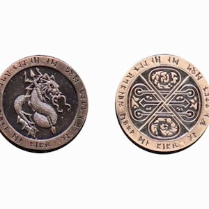 Monedas de fantasía - Cobre de fuego