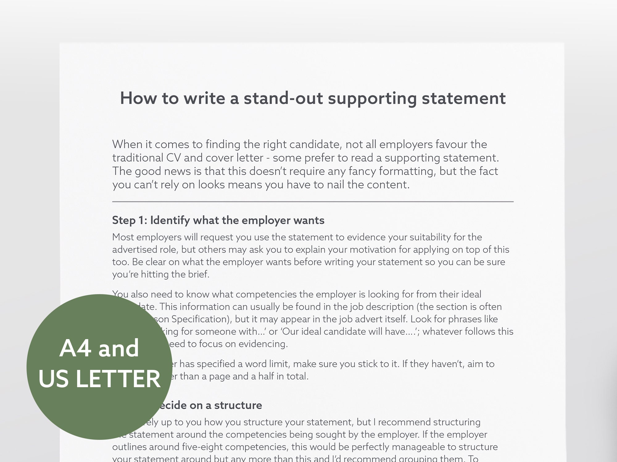 Supporting Statement Bundle Including Example Job Search Etsy supporting-statement-bundle-including-example-job-search-etsy