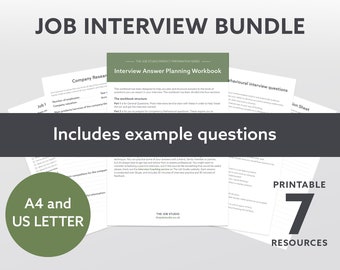 Job Search Application and Interview Tracker PRINTABLES - Etsy