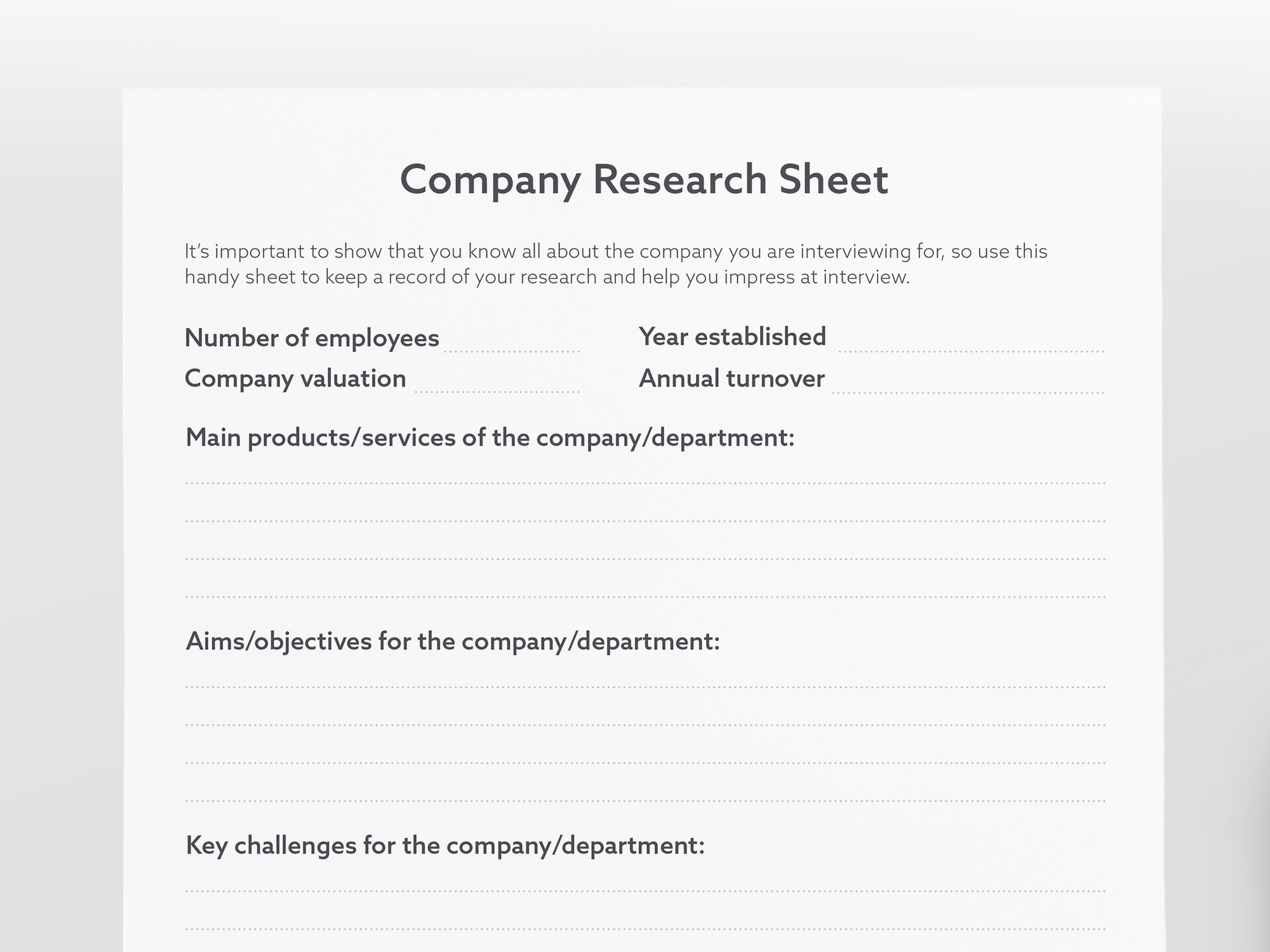 Job Interview Bundle Job Interview Preparation Planner Job | Etsy