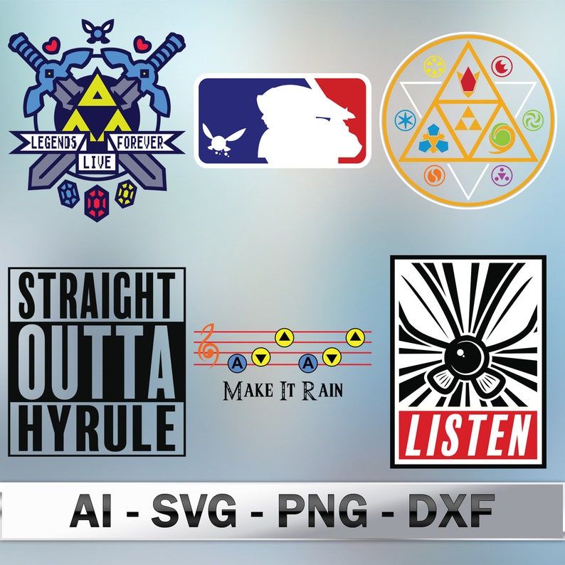 Download Zelda SVG DXF PNG | Etsy