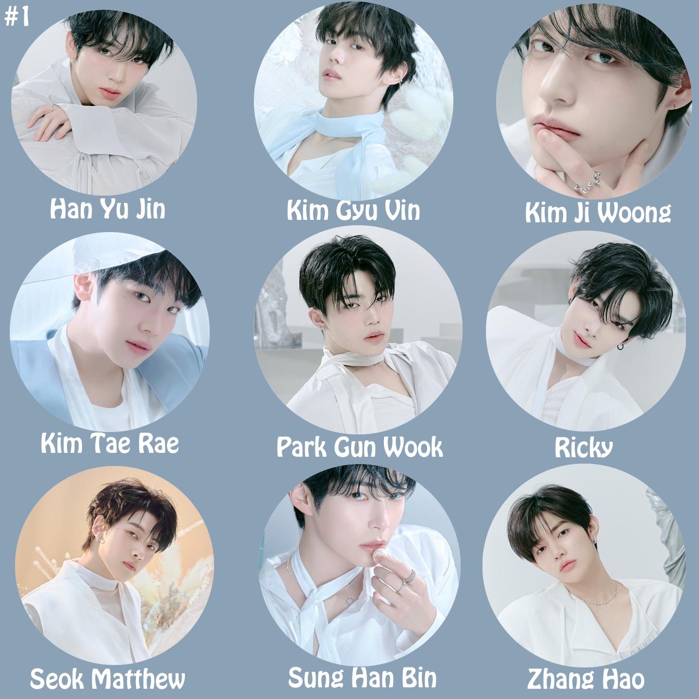 ZB1 ゼベワン　ファンコン　Ｔシャツ ハンビン　マシュー　テレ　　E047 zz-70865416_19-1.jpg?1751532211