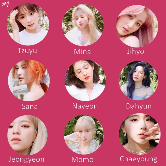 TWICE Members Diagram