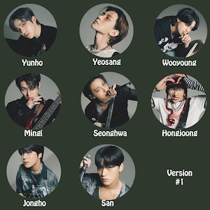 Ateez &quot;Rock Will Never Die&quot; Non-Transparent Fan / Picket / Image Picket