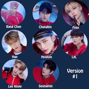 Stray Kids &quot;NOEASY&quot; Pinback Buttons