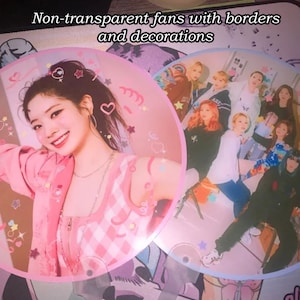 Custom Kpop Idol Fan / Picket Border + decorations