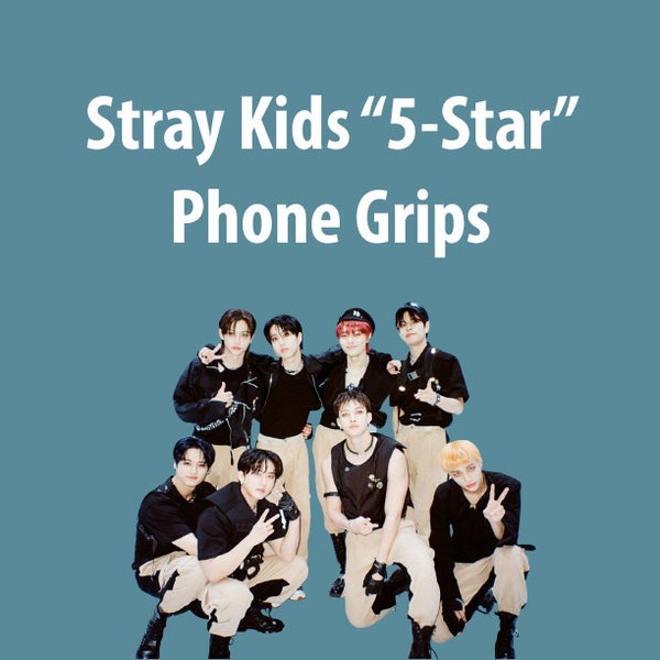 Stray Kids "5-Star" Phone Grip / Griptok / Phone Stand / Phone Holder / Phone Accessory / Phone Grip Holder
