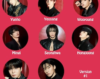 Ateez "GOLDEN HOUR : Part.3 In Your Fantasy Edition" Nicht-Transparenter Fächer / Picket / Bild Picket / Kpop Bias Picket / Kpop Bias Flagge