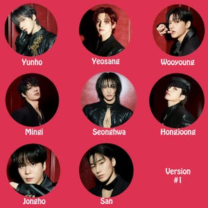 Ateez &quot;GOLDEN HOUR : Part.3 In Your Fantasy Edition&quot; Pinback Buttons