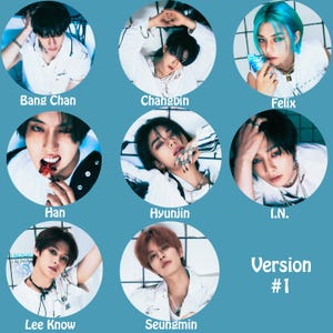 Stray Kids &quot;ROCK-STAR&quot; Pinback Buttons