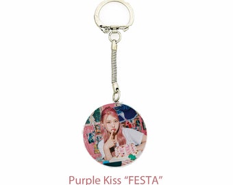 Purple Kiss "FESTA" Member Keychain