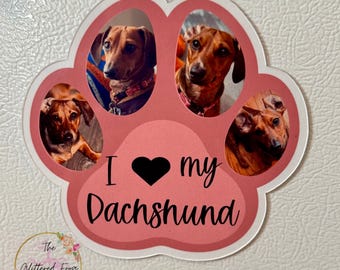 Custom Paw Print Magnet