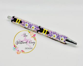 Bees & Daisies Rhinestone Pen