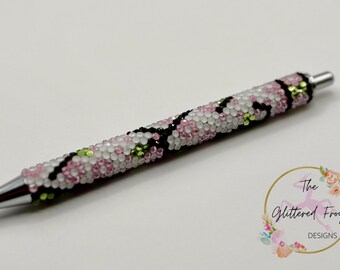 Cherry Blossom Rhinestone Pen