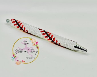 Baseball Rhinestone Pen