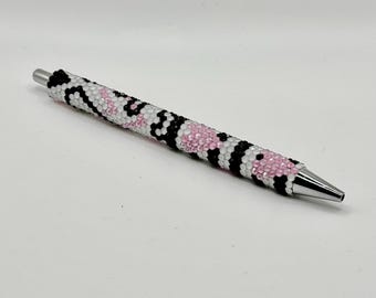 Hearts & Stripes Rhinestone Pen