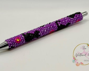 Cats and Daisies Rhinestone Pen