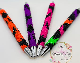 Neon Bat Rhinestone Pen