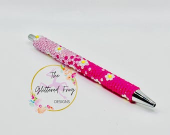 Ombré Daisies Rhinestone Pen