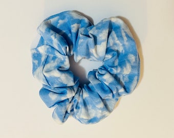 Cloudy Sky printed Scrunchie