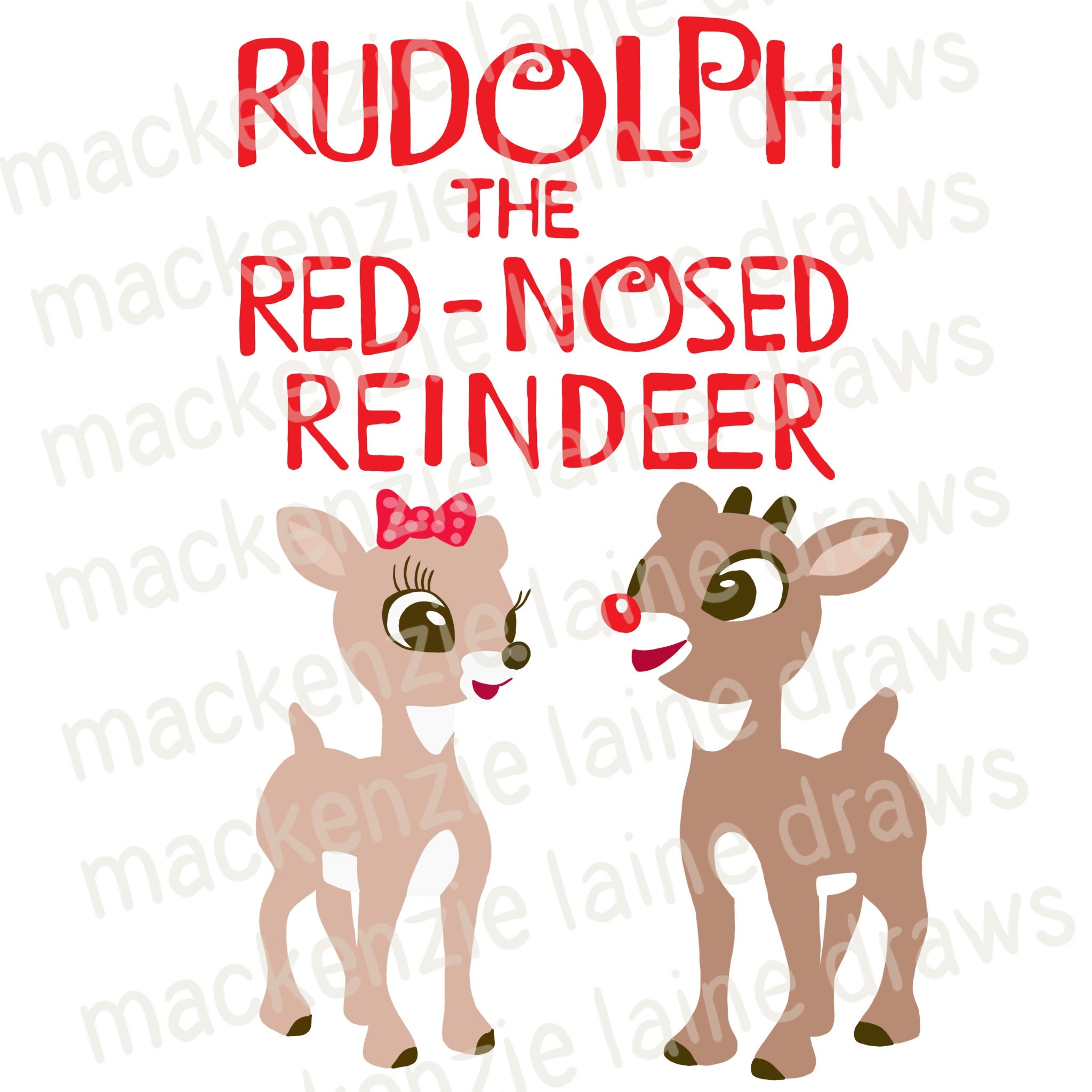 Rudolph Og Clarice Tegninger Til Fargelegging Julenissen Fargelegging