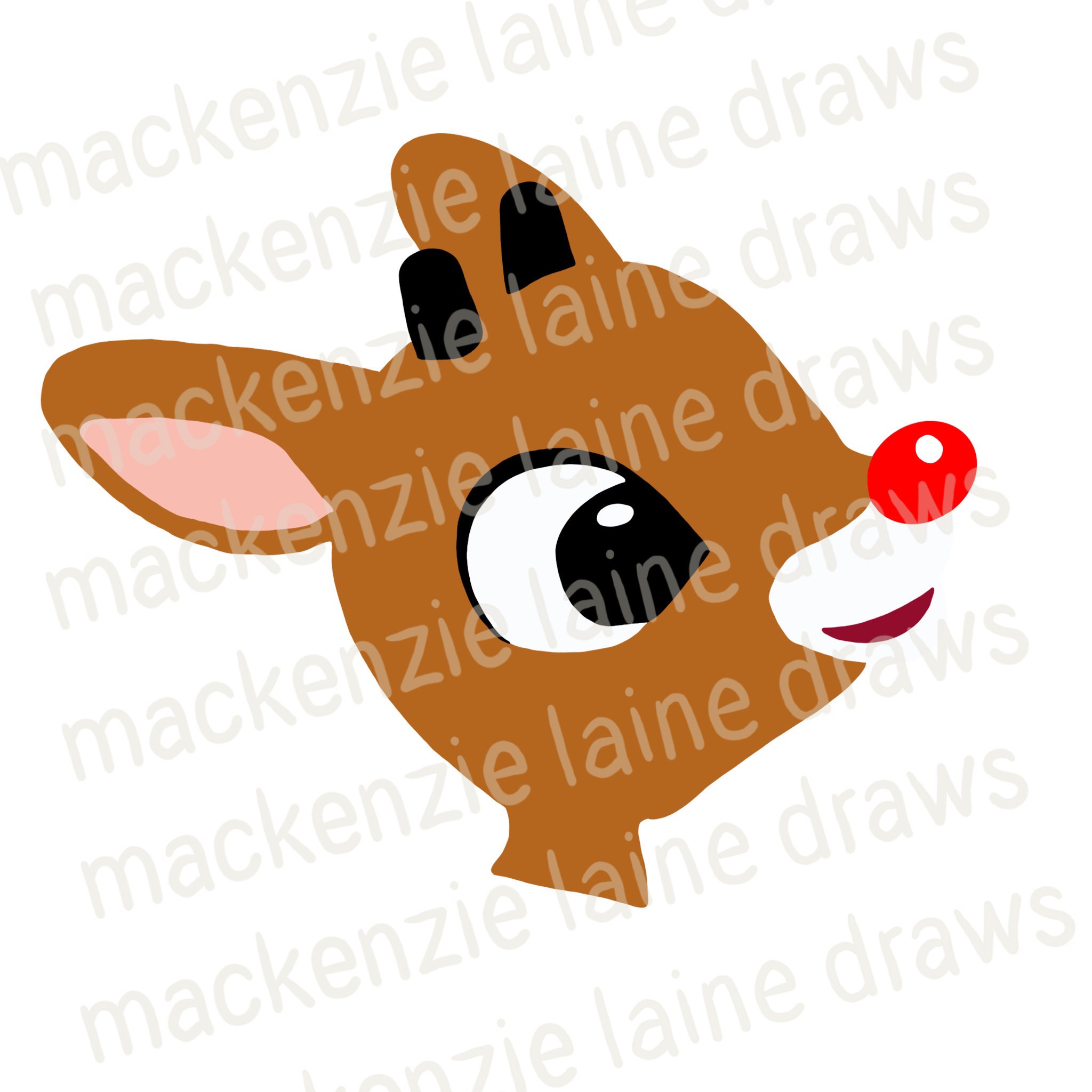 Rudolph the Red Nosed Reindeer SVG PNG JPG Bundle of 5 - Etsy