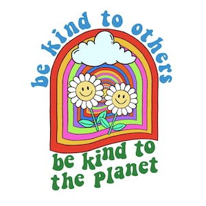 Be Kind To Others Rainbow Sticker