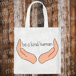 Ein Set von Hands Holding Spruch &#39;Be A kind Human&#39; SVG, PNG, JPG | Cricut, Silhouette, Cut File