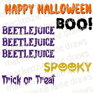 Halloween Sayings SVG, PNG, JPG Bundle of 5! | Cricut, Silhouette, Halloween Cut File