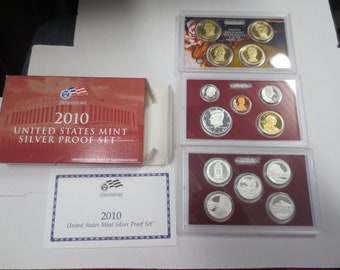 1 - 2010 United States Mint Silver Proof Set w/ Box & COA