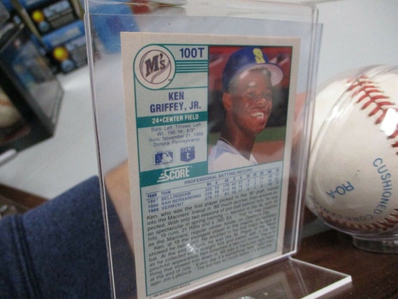 Ken Griffey Jr. Autographed Baseball Rookie Card 1989 Score
