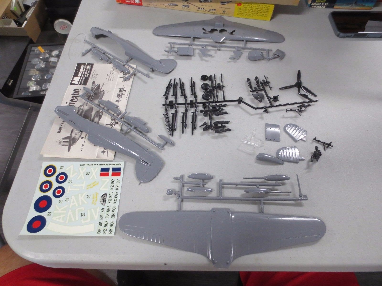 1964 1/48 WWII Royal Air Force Hawker Hurricane Fighter Model W/ Box ...