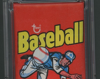 1975 Topps (Regular) Paquete de cera de béisbol Prestige 7 NM