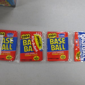 1 - 1984 Fleer Baseball Unopened Rack Pack (Don Mattingly Rookie Year)