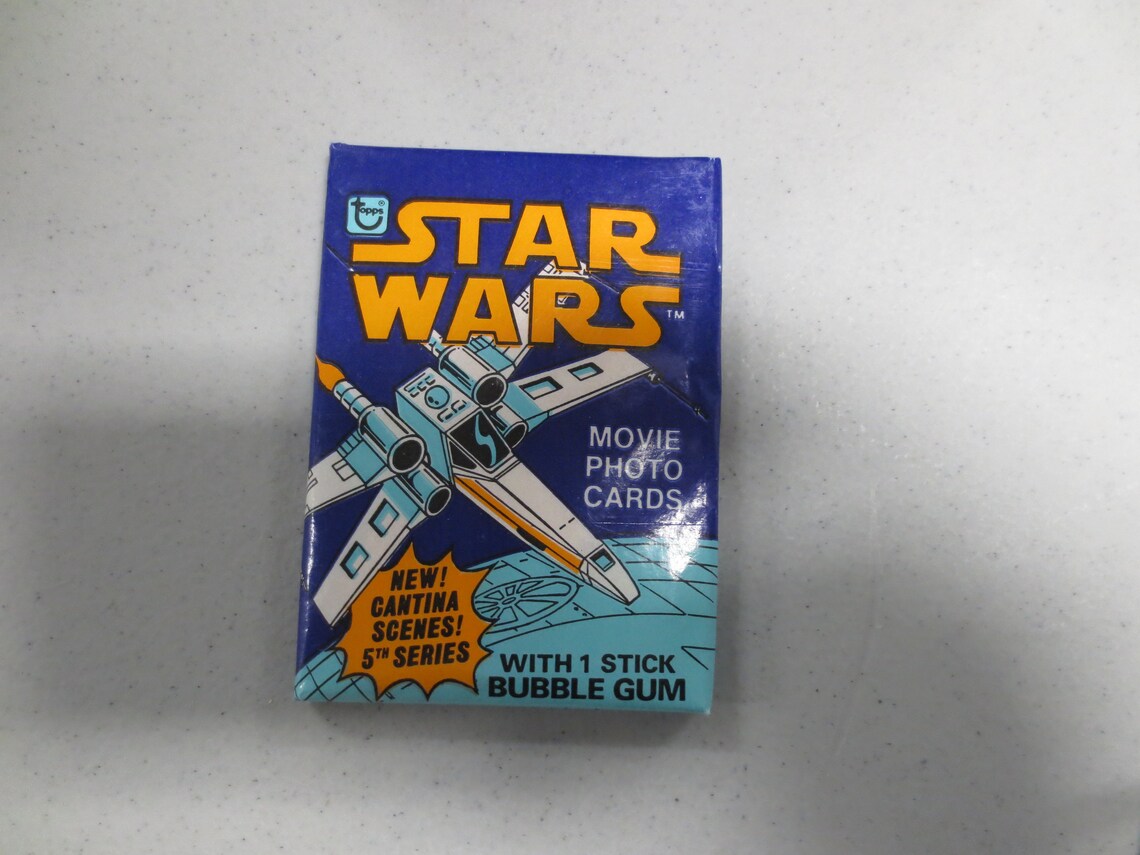 unopened star wars cards