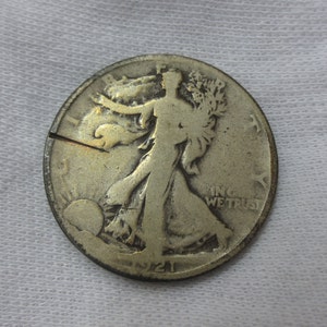 1921-P Walking Liberty Half Dollar (Damaged) (KEY DATE)
