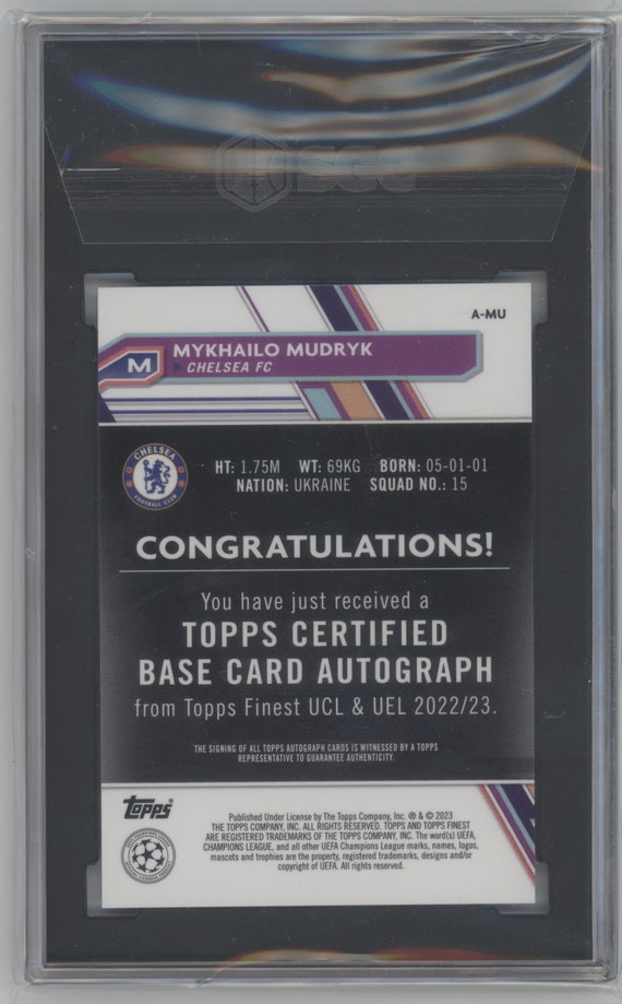 2022-23 Topps Finest UCC Mykhailo Mudryk (chelsea