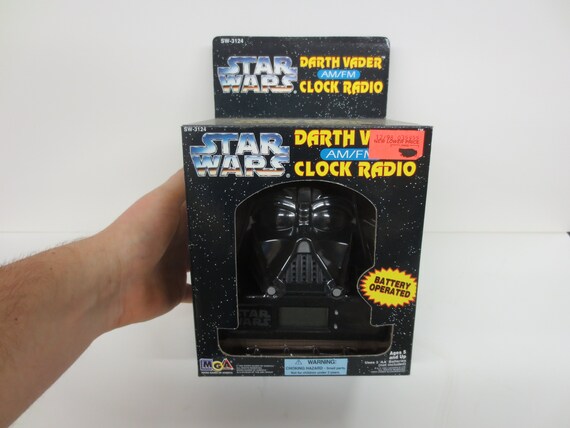 1995 MGA Star Wars DARTH VADER Am fm Clock Radio new in Factory