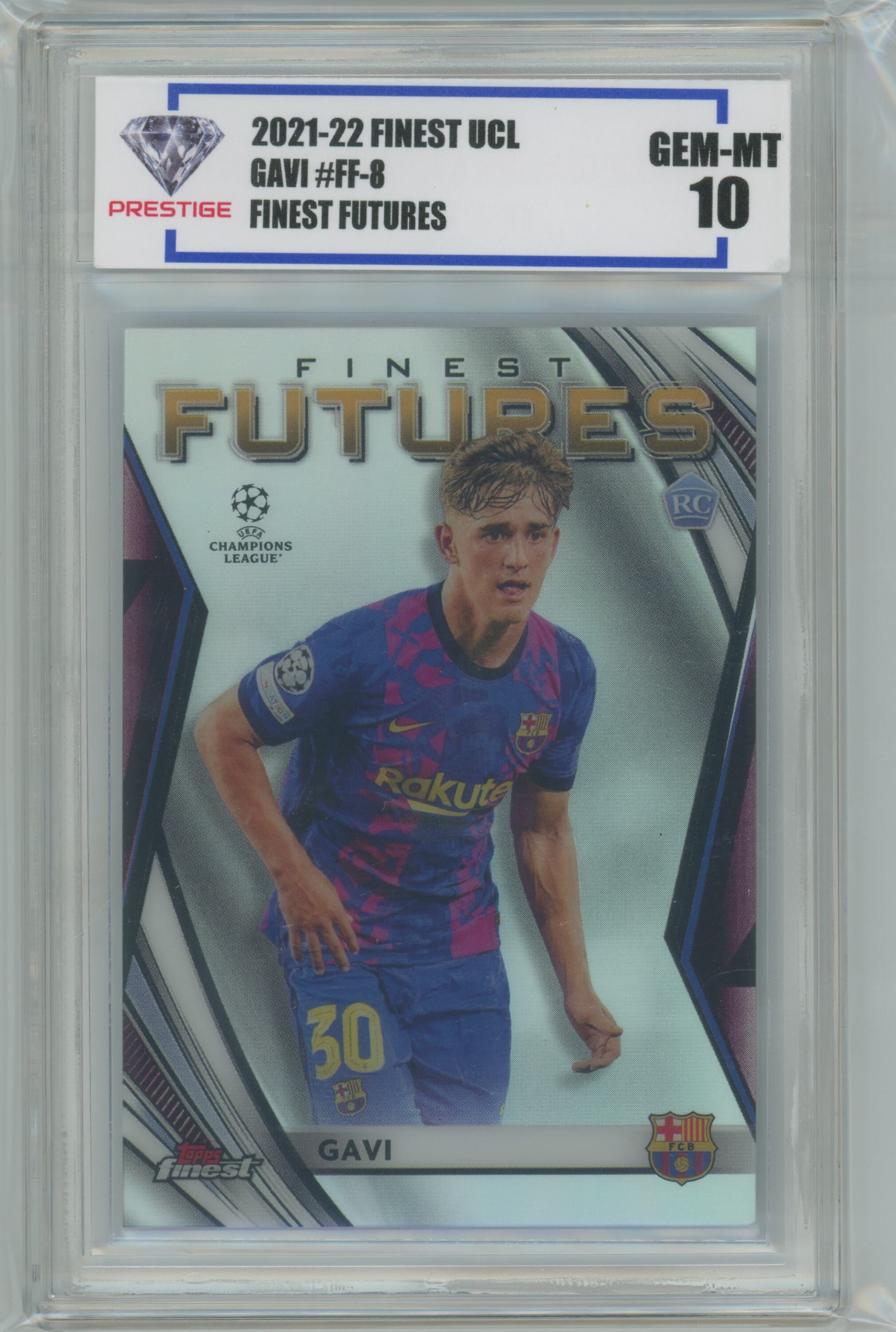 2022 Topps Finest Uefa Champions League Soccer Finest Futures Gavi