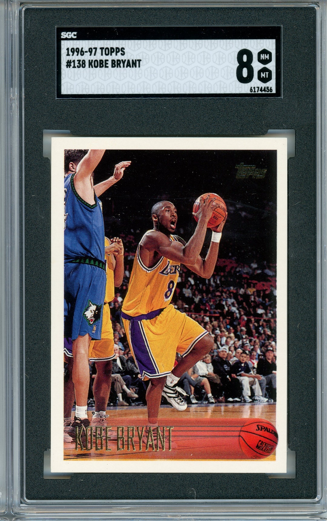1996-97 Topps Kobe Bryant #138 (RC) SGC 8 - Etsy