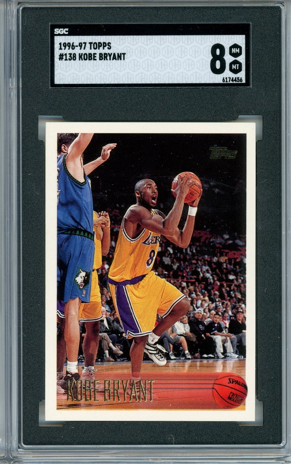 1996-97 Topps Kobe Bryant #138 (RC) SGC 8 - Etsy