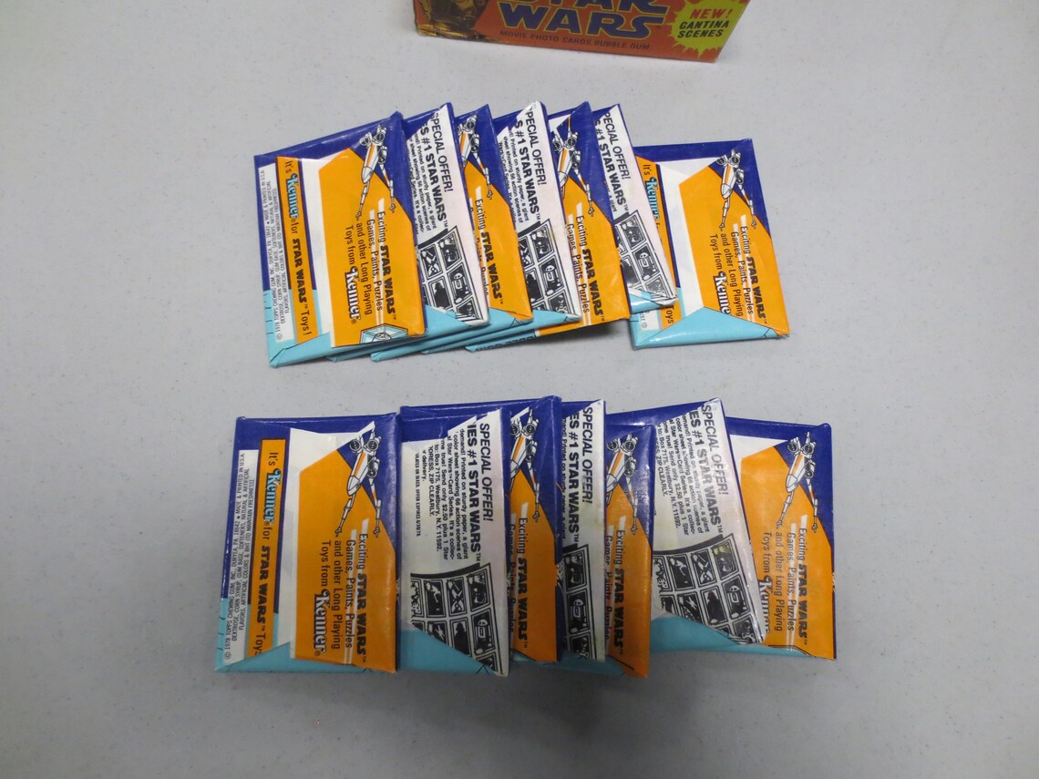 unopened star wars cards