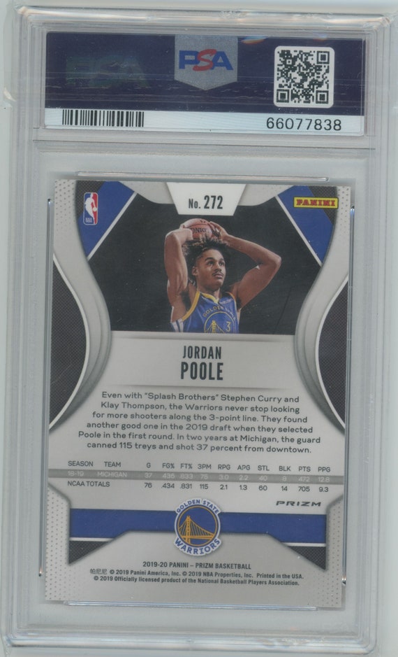 Jordan Poole Jordan Point Percentage 2019 Panini Prizm Jordan