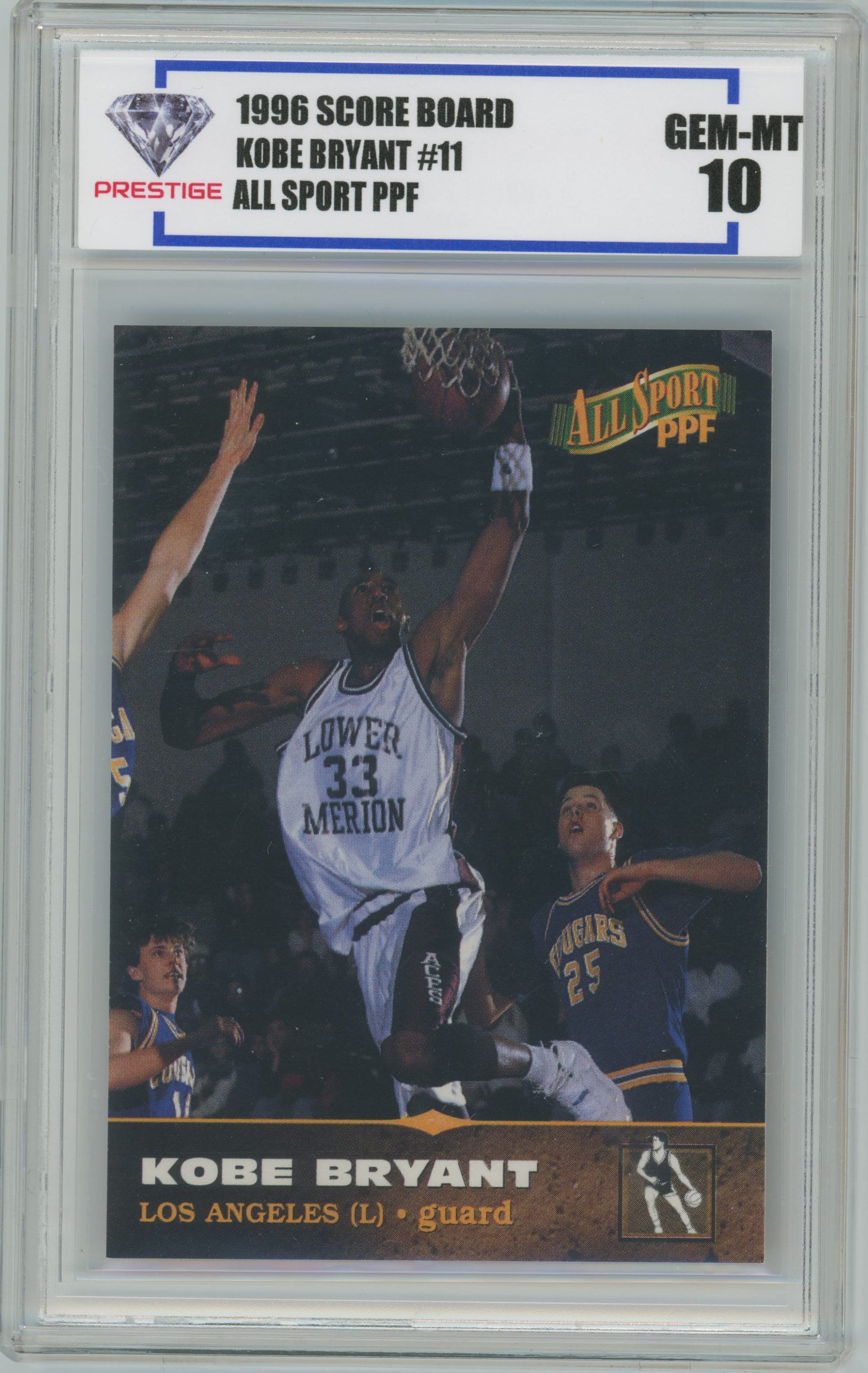 1996 Score Board KOBE BRYANT All Sport PPF #11 Graded Gem Mint 10