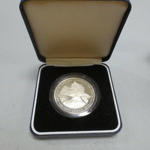 1 - 1980 GIBRALTAR PF Sterling Silver Crown 80th BDay Queen w/ Box (No COA)