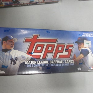 1999 Topps Series 1/2 Factory Set (Sealed) Nolan Ryan & Roger Clemens on Box