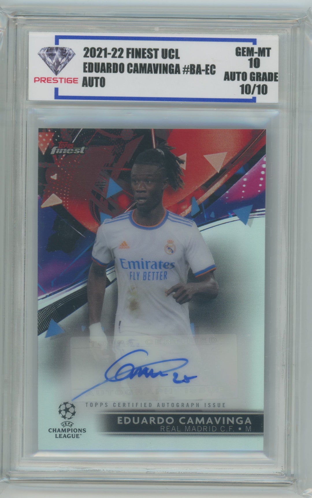 その他 Topps CAMAVINGA / DAVID ALABA Dual Auto Eduardo Camavinga/David Alaba Red 1/5 Dual Auto Topps Fines