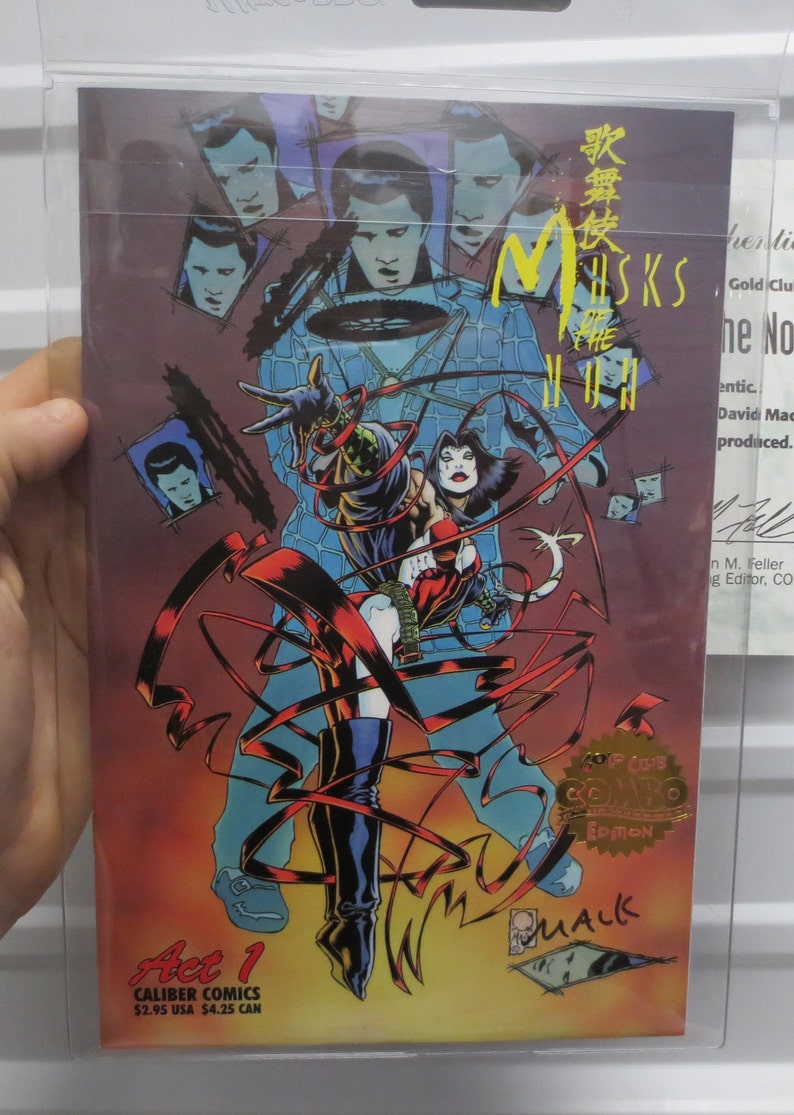 Gold Club Combo Kabuki: Masks of the Noh 1 Comic AUTOGRAPHED By David Mack w/ COA image 1