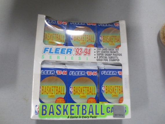 thumbnail image 2 of 1993-94 Fleer Basketball Series 1 Factory Sealed Pack – NBA Trading Cards, Various Players, Excellent Condition 2 of 2